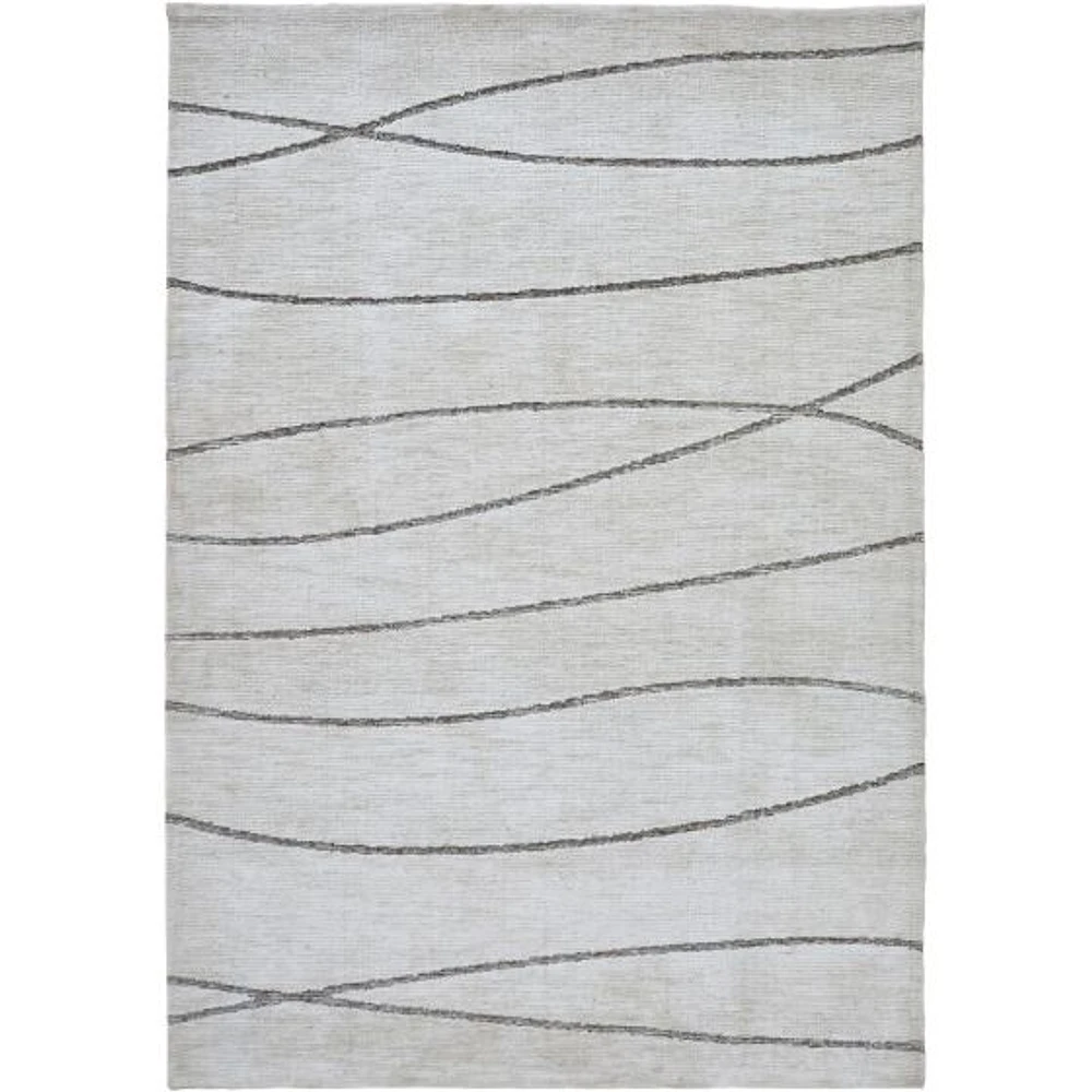 Tapis blanc cassé et gris « Hazel »