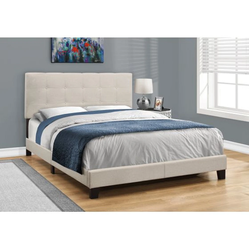 Linen Bed Frame - Queen