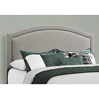 Arched Elegant Nailhead Trim Bed Frame - Queen