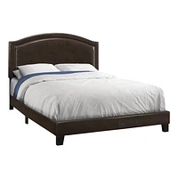 Arched Elegant Nailhead Trim Bed Frame - Queen