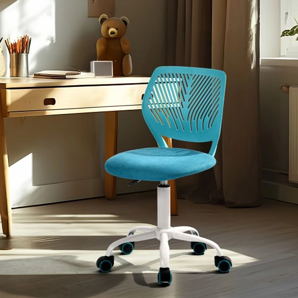 Chaise de bureau élégante pour adolescent en corduroy par Maison Classique