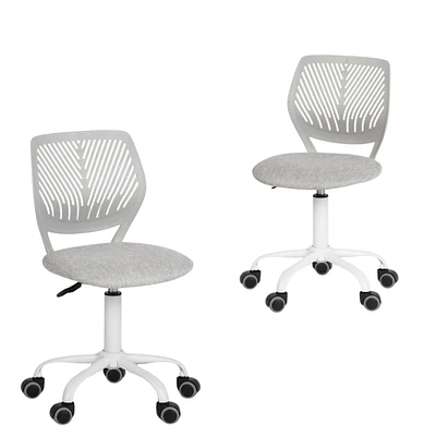 Colorful Swivel Teen Task Chair Set of 2