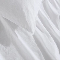 Washed Percale Cotton Duvet Cover Set by Calvin Klein