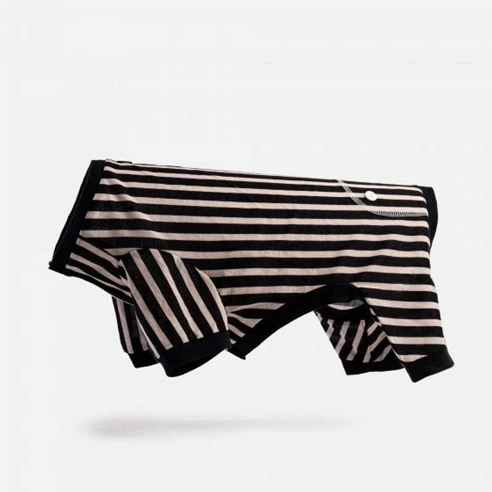 Dog's Pack of 2 Pyjamas by SilverPaw - Stripes and Red Plaid Prints