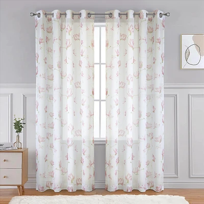 Magnolia Light Filtering Grommet Curtain