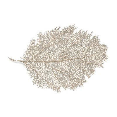 Metallic Leaf PVC Placemat