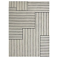 Arctica Off-White and Black Indoor Rug