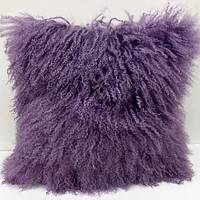 Coussin en fourrure d'agneau