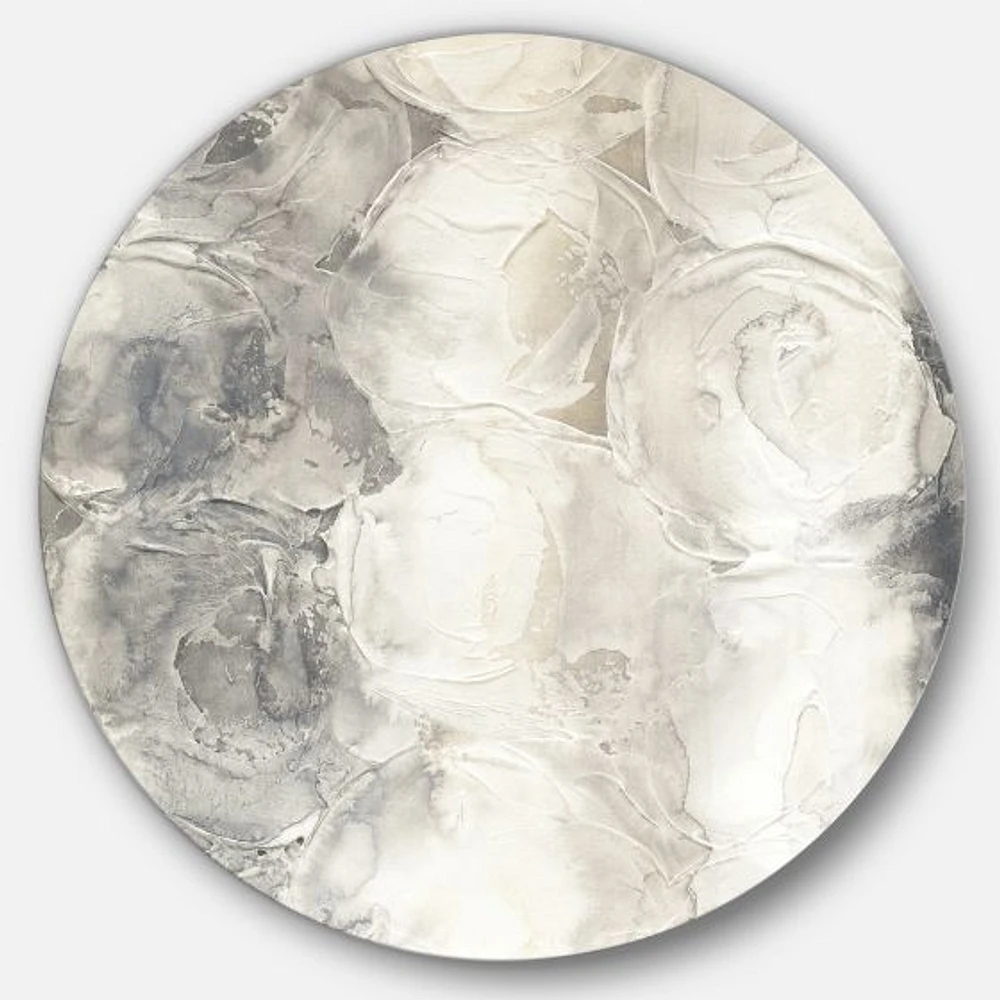 Gray Circles Metal Wall Art