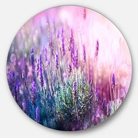 Growing and Blooming Lavender Metal Wall Art