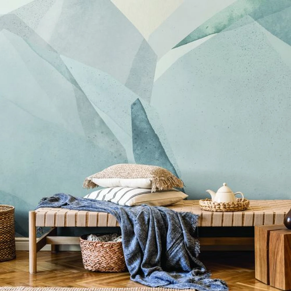 Natural Creme Abstract Wallpaper Mural