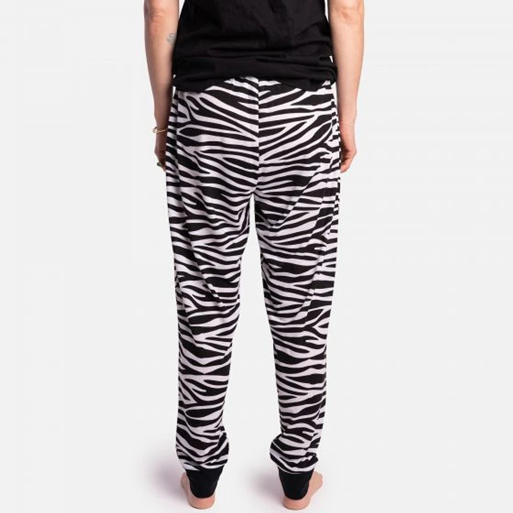 Pack of 2 Matching Pants by SilverPaw - Zebra Print and Red Waffle
