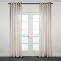 Ortona Wide Semi Sheer Jacquard Grommet Panel