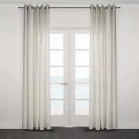 Ortona Wide Semi Sheer Jacquard Grommet Panel