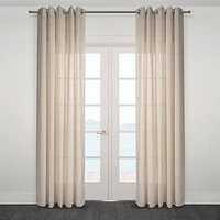 Ortona Wide Semi Sheer Jacquard Grommet Panel