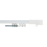 Motorized Curtain Rod One Way Open Left - White