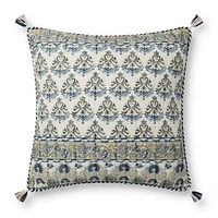 Coussin Lyra par Loloi - Bleu et Multi