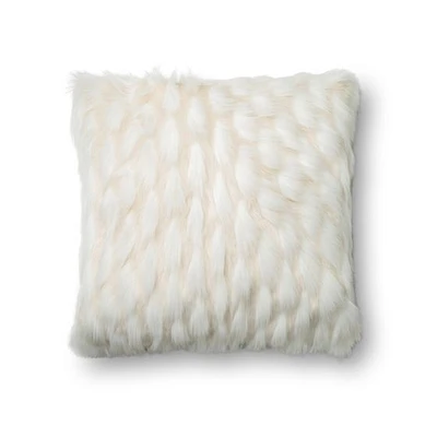 Coussin Janik par Loloi - Blanc