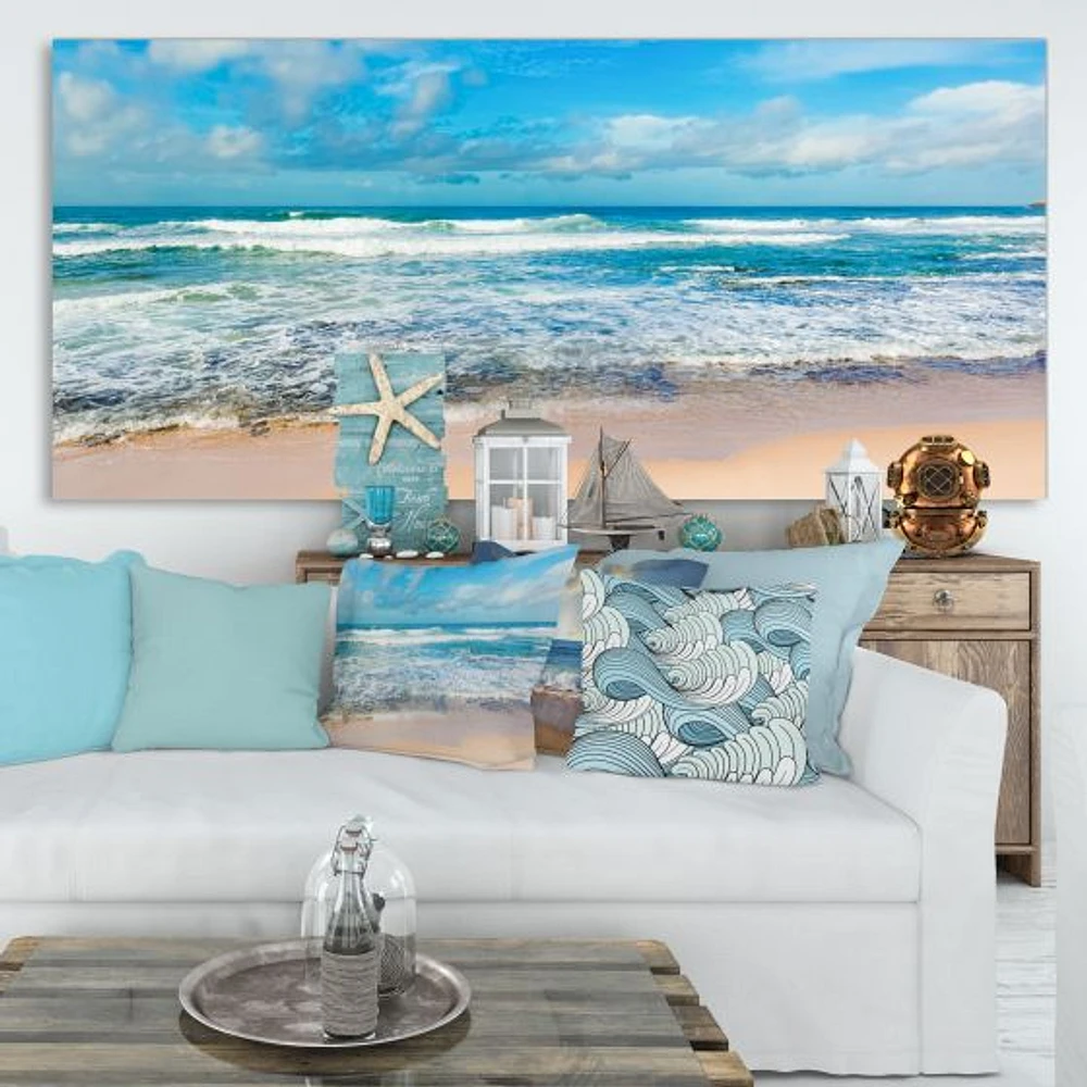 indian Ocean Panoramic View  Canvas Art