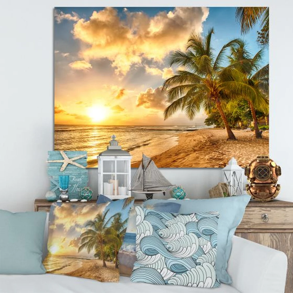 Toile  imprimée « Gorgeous Beach of Island Barbados »