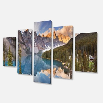 Moraine Lake Banff Park Canada  Canvas Wall Art