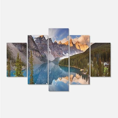 Moraine Lake Banff Park Canada  Canvas Wall Art