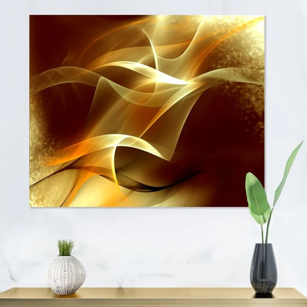 Toile  « Light Yellow Abstract Fractal Design »