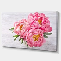 Bunch of Peony Flowers Vase  Wall Art