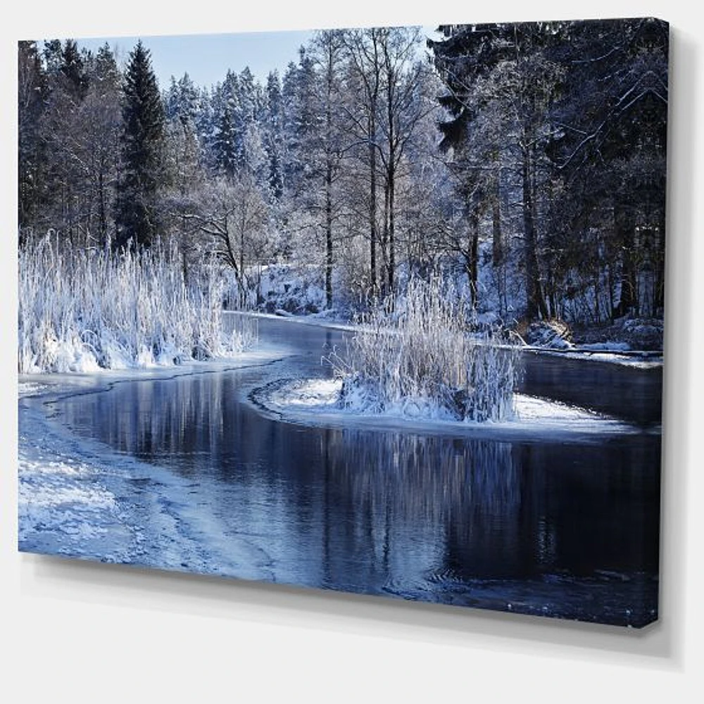 Toile « Winter Lake Deep Forest »