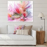 Lovely Painted Floral Design  Wall Art