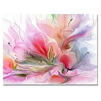 Lovely Painted Floral Design  Wall Art