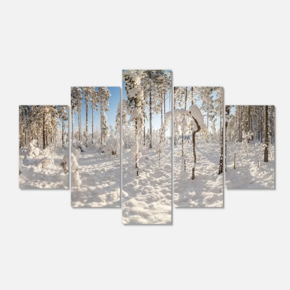 Toile « Winter Snow Covered Wood