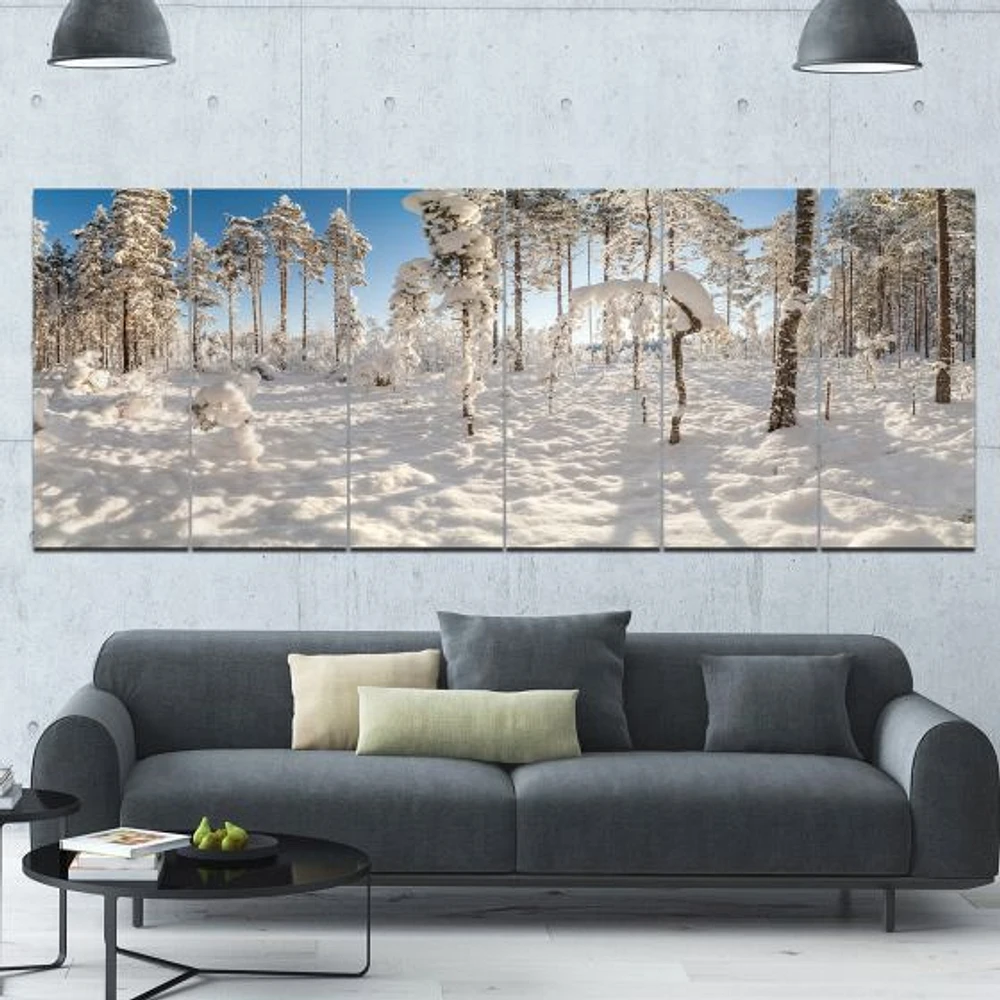 Winter Snow Covered Wood  Wall Art