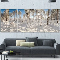 Winter Snow Covered Wood  Wall Art