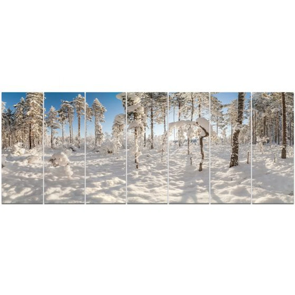 Winter Snow Covered Wood  Wall Art