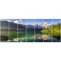 Green Mountain Lake the Alps  Wall Art