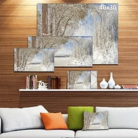 Lake Winter Woods  Wall Art