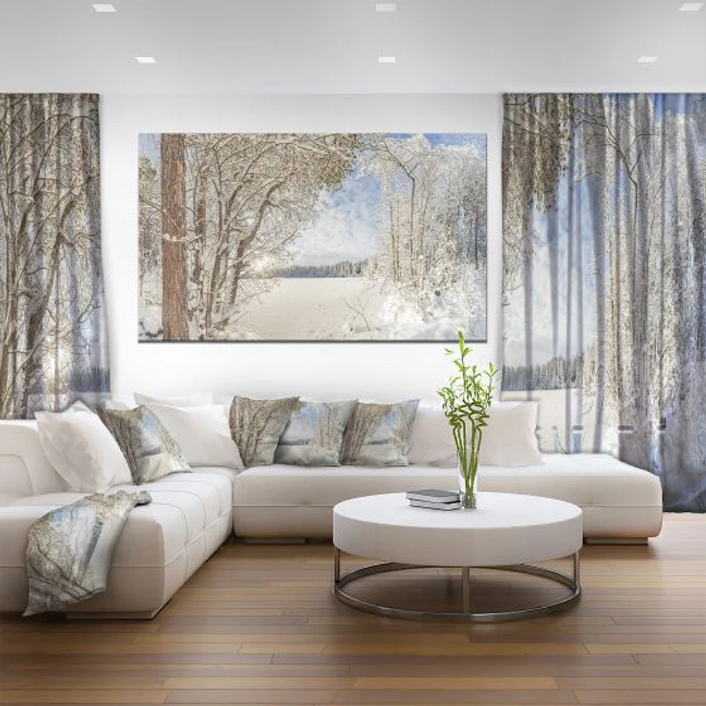 Lake Winter Woods  Wall Art