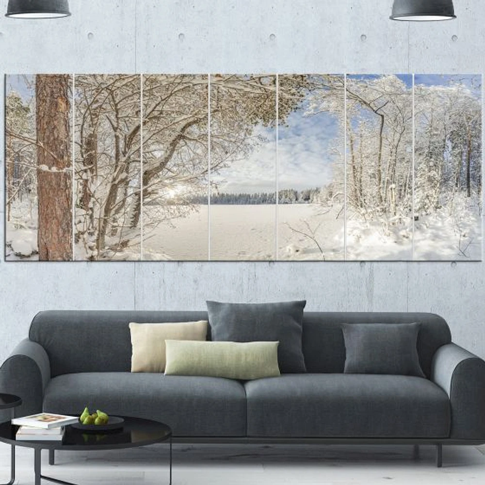 Lake Winter Woods  Wall Art