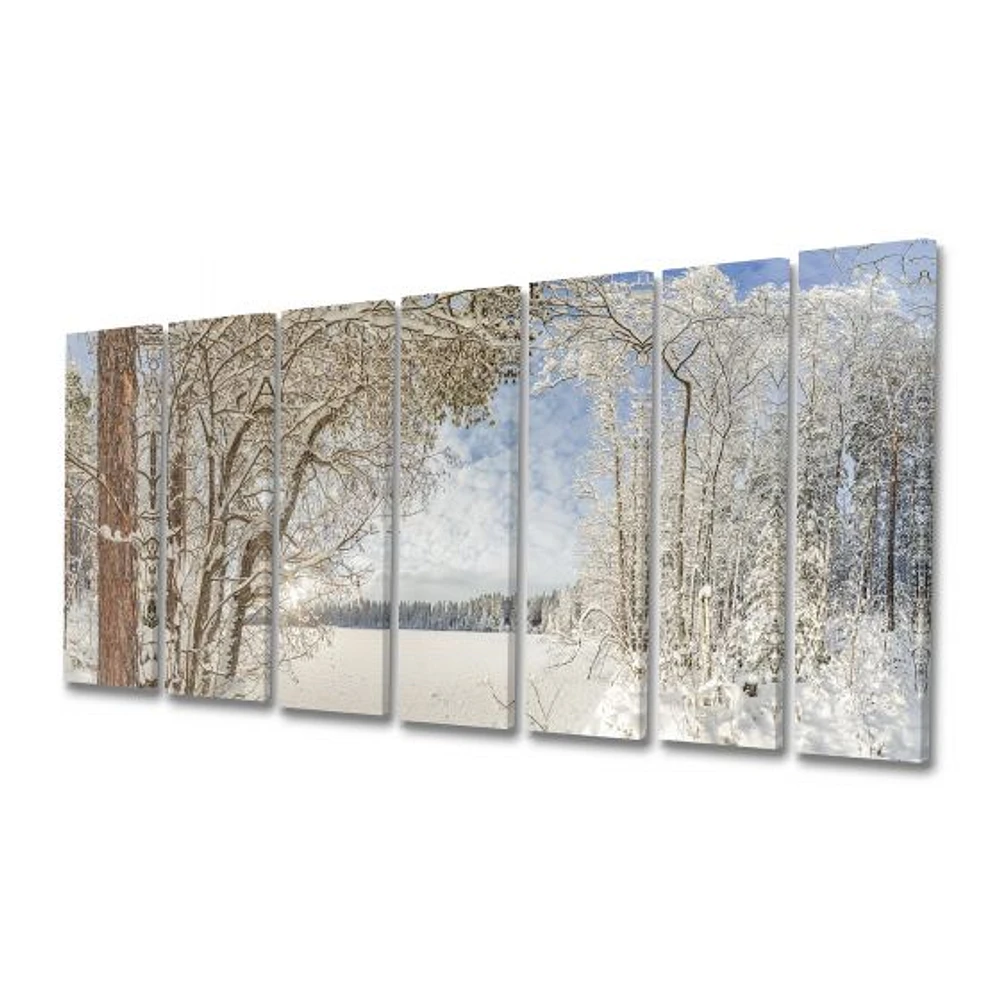 Lake Winter Woods  Wall Art