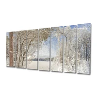 Lake Winter Woods  Wall Art