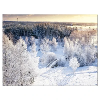 Beautiful Winter Panorama  Wall Art