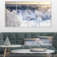 Panneaux de toile imprimée « Beautiful Winter Panorama »