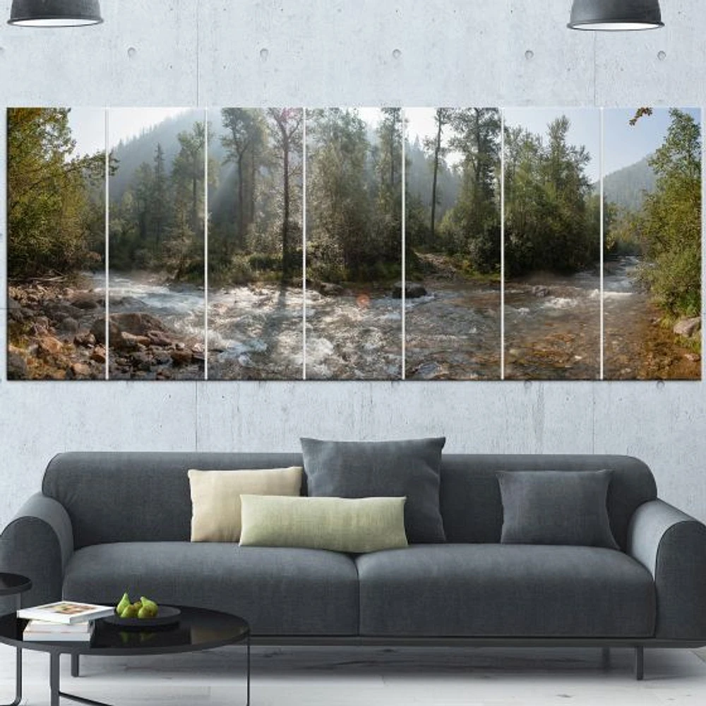 Toile « Mountain River Panorama