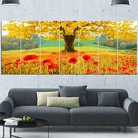 Beautiful Autumn Yellow Tree  Wall Art