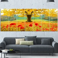 Beautiful Autumn Yellow Tree  Wall Art