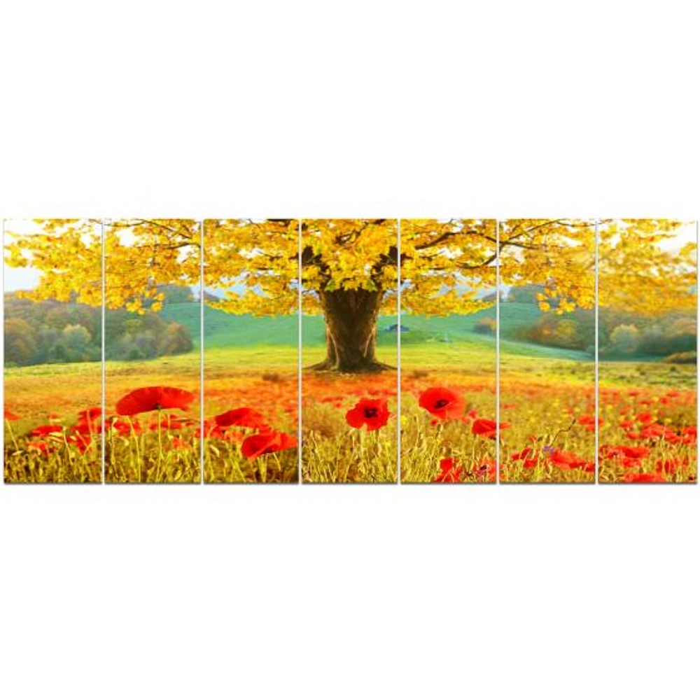 Beautiful Autumn Yellow Tree  Wall Art