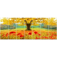 Beautiful Autumn Yellow Tree  Wall Art