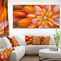 Toile  imprimée « Massive Orange Fractal Flower »