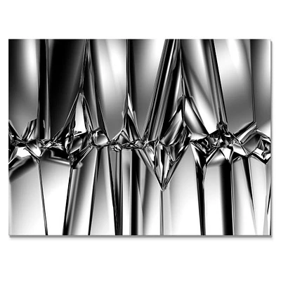 Toile imprimée « Black White Crystal Background »